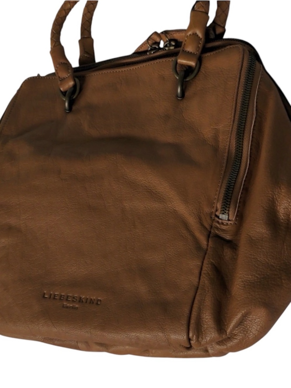 NWT! Liebeskind KaylaA Light Cognac Leather Bag - Picture 6 of 8